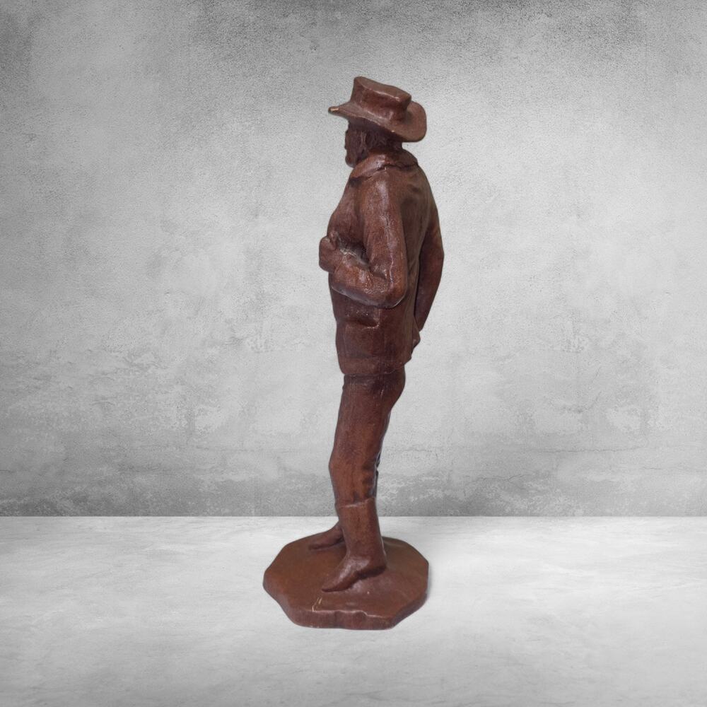 Vintage 1991 John Wayne The Duke Cast Art Statue - Hand Crafted Western Figurine